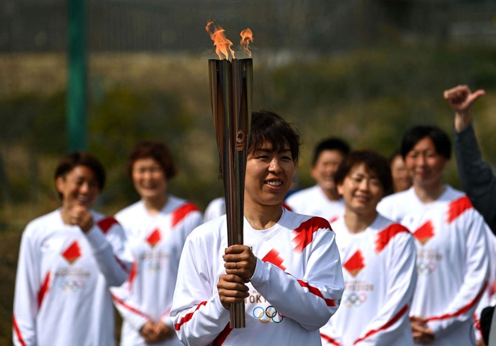Olympischer Fackel Tokio