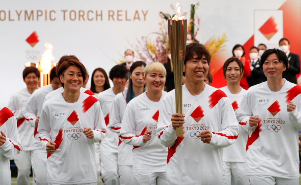 Olympischer Fackel Tokio