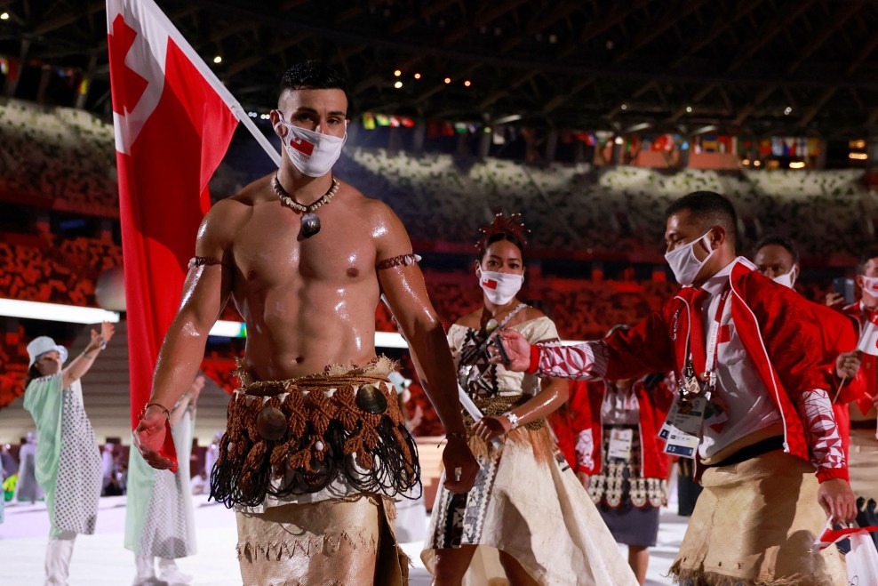 Die Eröffnung der Olympiade -Tänzer